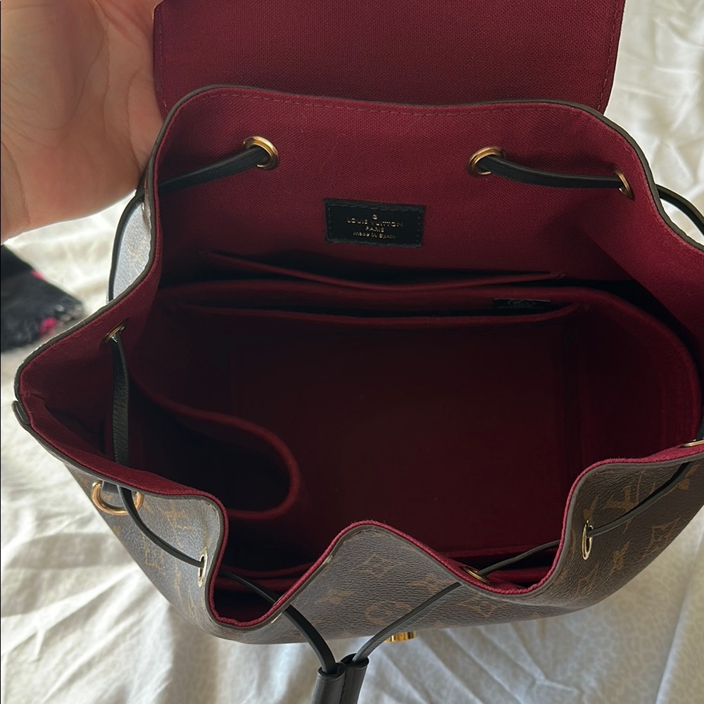 Louis Vuitton Brown Monogram Backpack with Black Flap - Picture 8 of 8